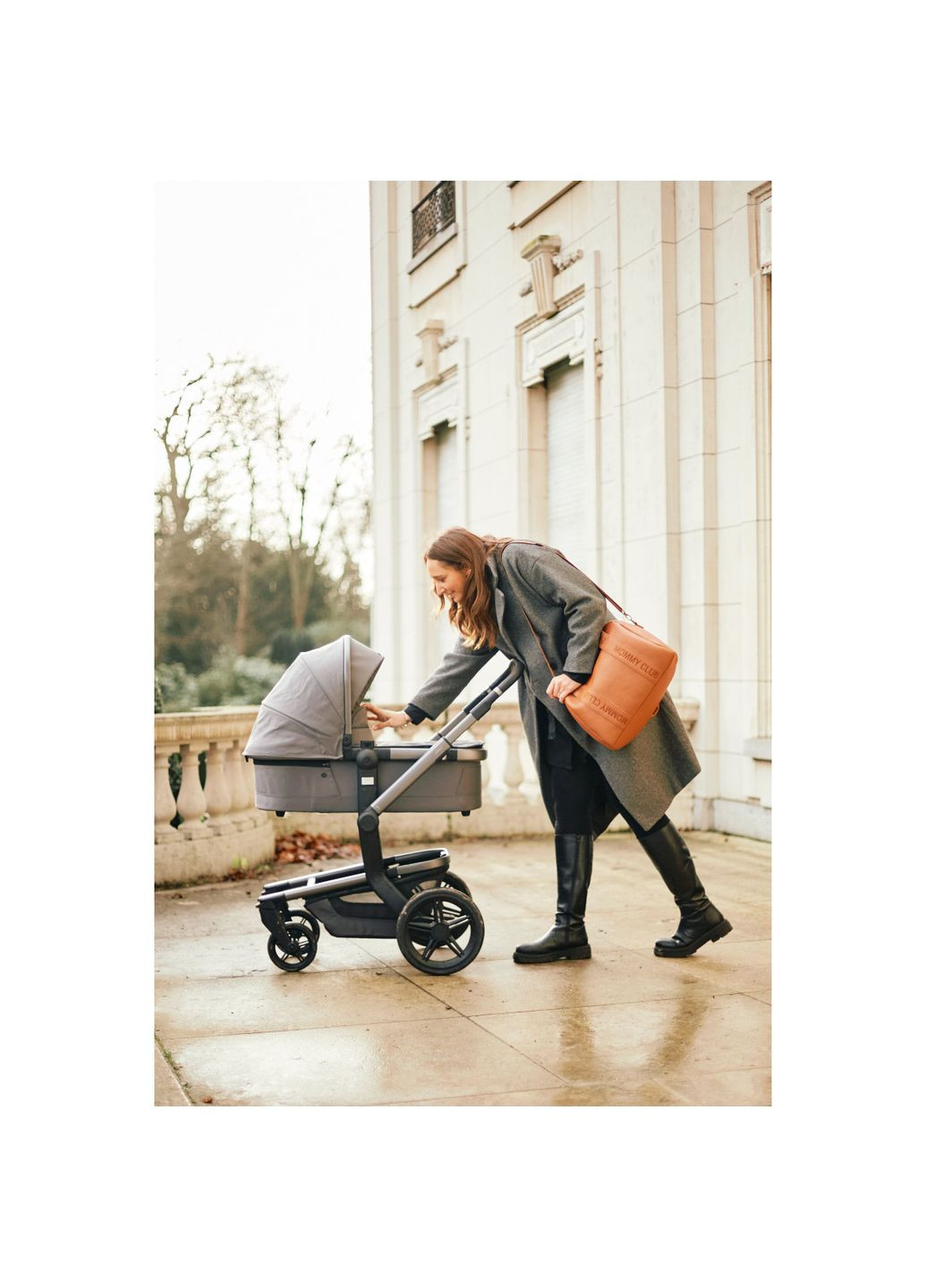 Сумка Mommy club Signature vegan leather brown () Childhome CWMCSLBR (331790805)