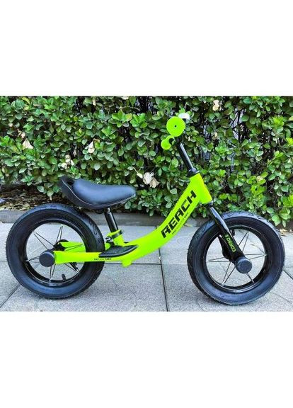 Велобіг " Reach", сталева рама, надувні колеса 12" (28 см), підніжка, підставка для ніг, дзвіночок Corso (361412658)