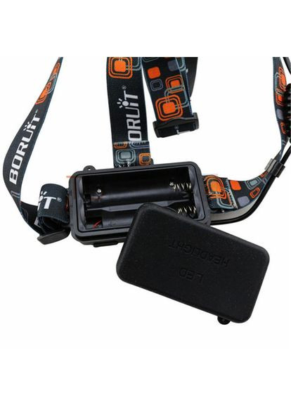 Фонарь налобный аккумуляторный с тремя светодиодами, портативный светодиодный фонарь RJ-3000 Bailong (363115050)