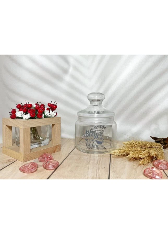 Банка для сипучих Club Kitchen Bless 500 мл із кришкою V3653 Luminarc (364982575)