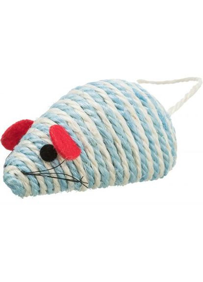 Іграшка Мишка з брязкальцем для котів, 10 см (сизаль) Trixie (355253677)