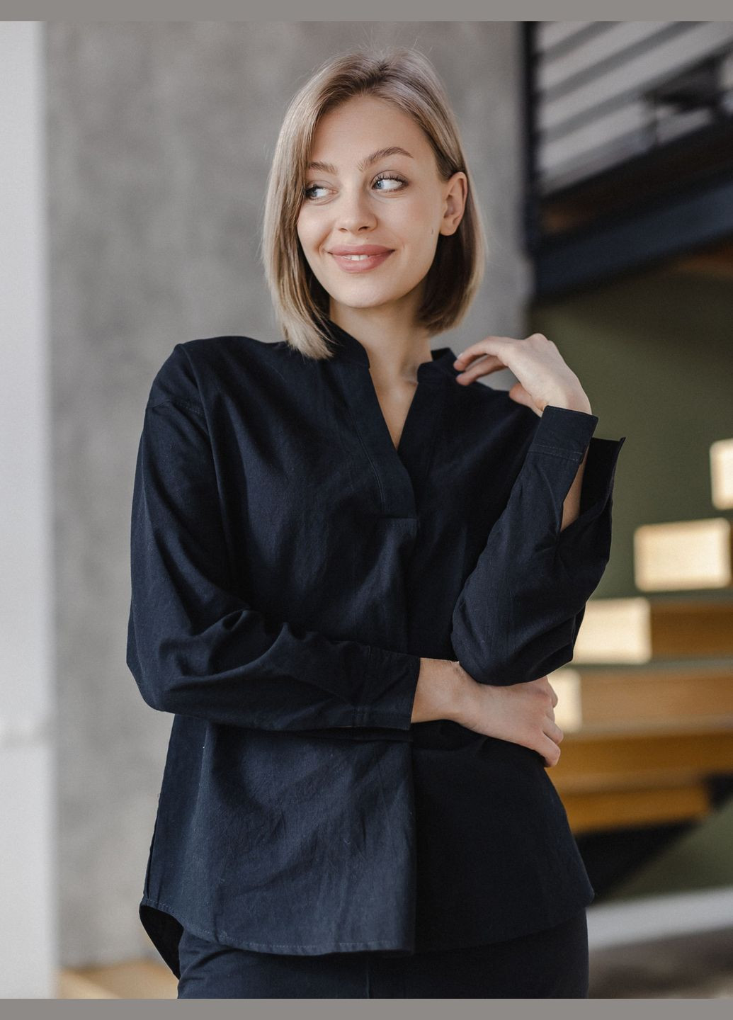 Чорна піжама жіноча з вареної бавовни black xs Leglo