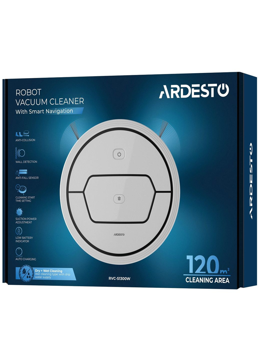 Робот-пылесос RVC-S1300W Ardesto (339085831)