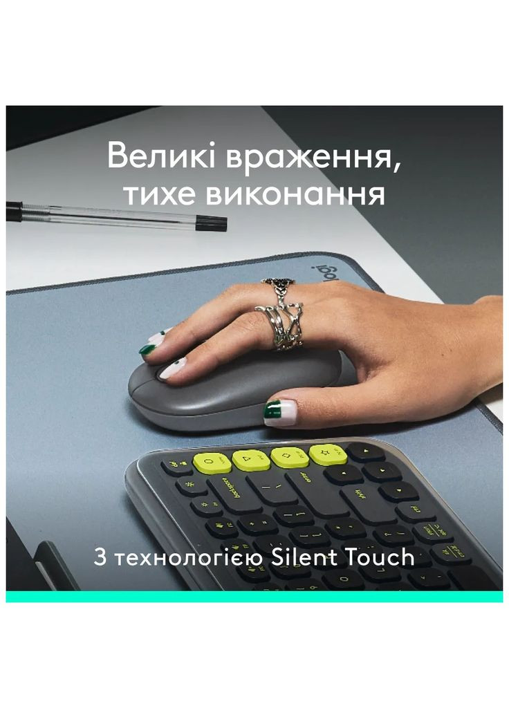 Мишка POP Mouse With Emoji Bluetooth Graphite (910-007412) Logitech (305835920)