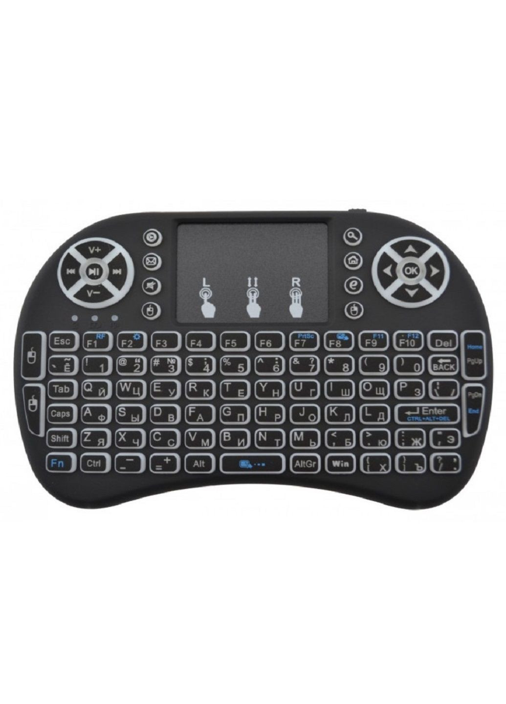 Беспроводная клавиатура с тачпадом аккумуляторный пульт для Smart TV UKC mini i8 2.4G VTech (323644398)