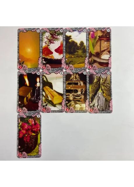 Карти Оракул Вінтажний стиль Ленорман Lenormand Vintage 72 шт. Taro (356117846)