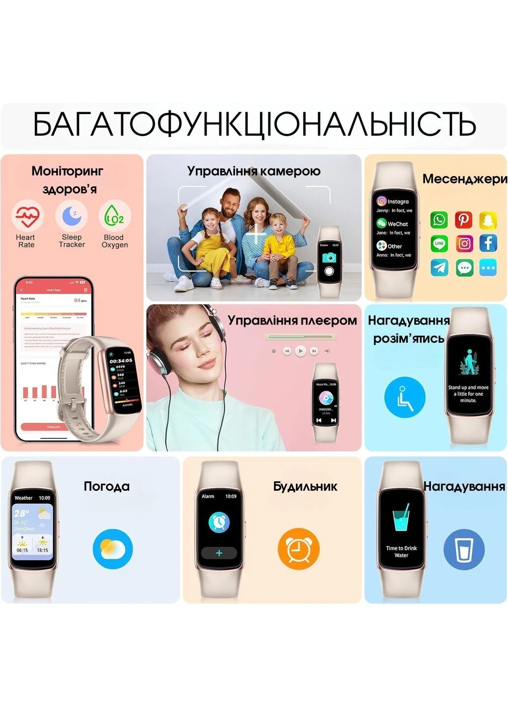 Смарт-часы женские FT55 (пульсоксиметр) Lemfo (396516400)