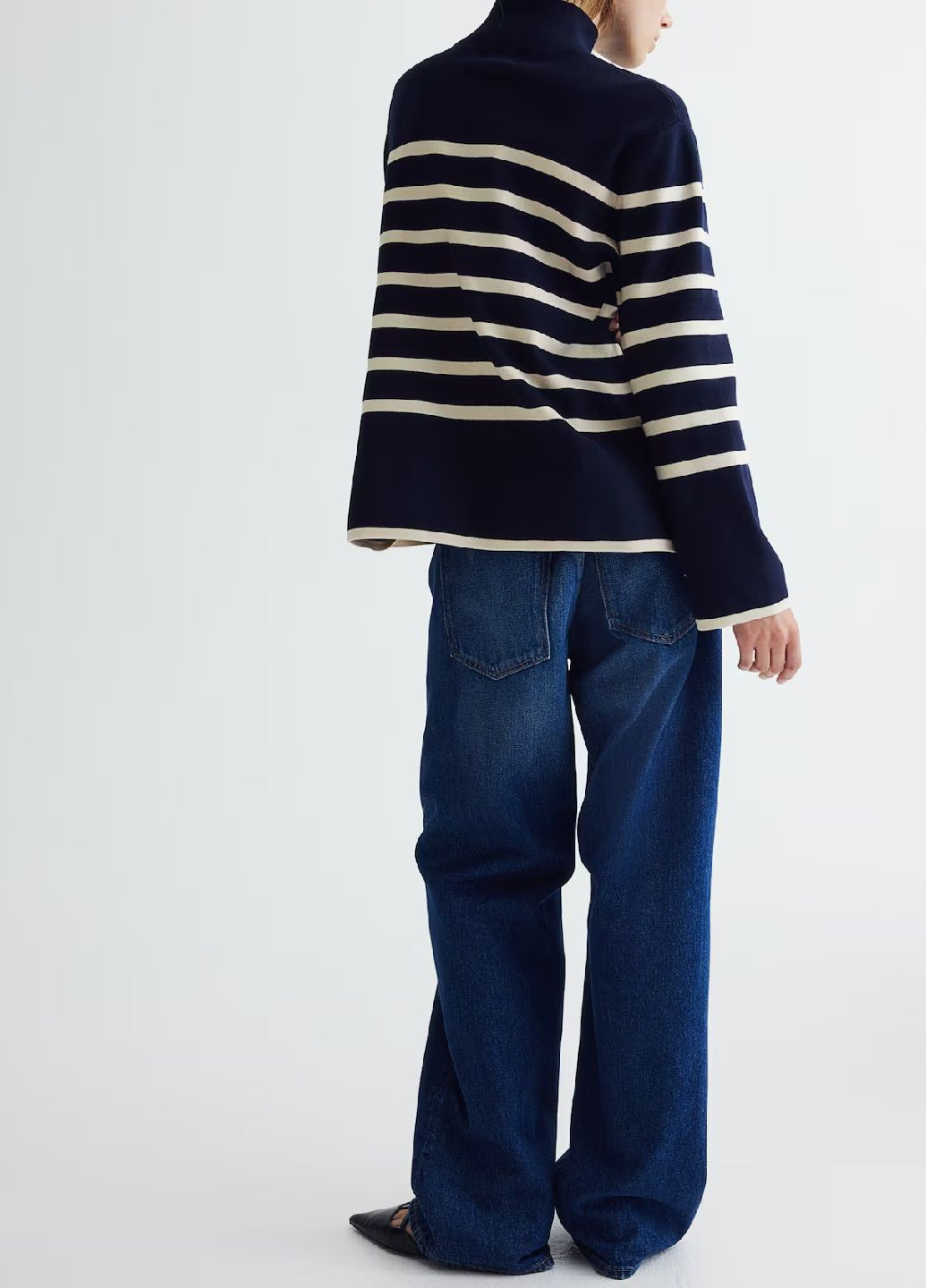 Темно-синій демісезонний светр H&M