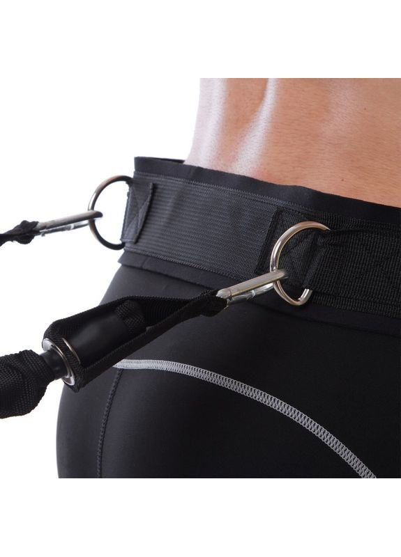 Пояс для вибігання еспандер для відпрацювання швидкості та вибухової сили парний FB-5583 (латекс, поліестер, 2 жгути SP-Planeta (354703108)