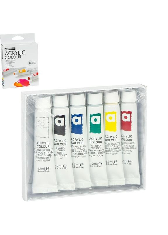Набор акриловых красок "Art Ranger Acryliс" PA31.06012A 12 мл 6 цветов Bambi (364128622)