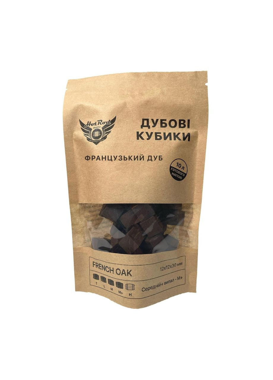 Кубики дубовые French Oak M+ на 10 л 60 г (Т0303) Hot Rod Distiller (353747557)