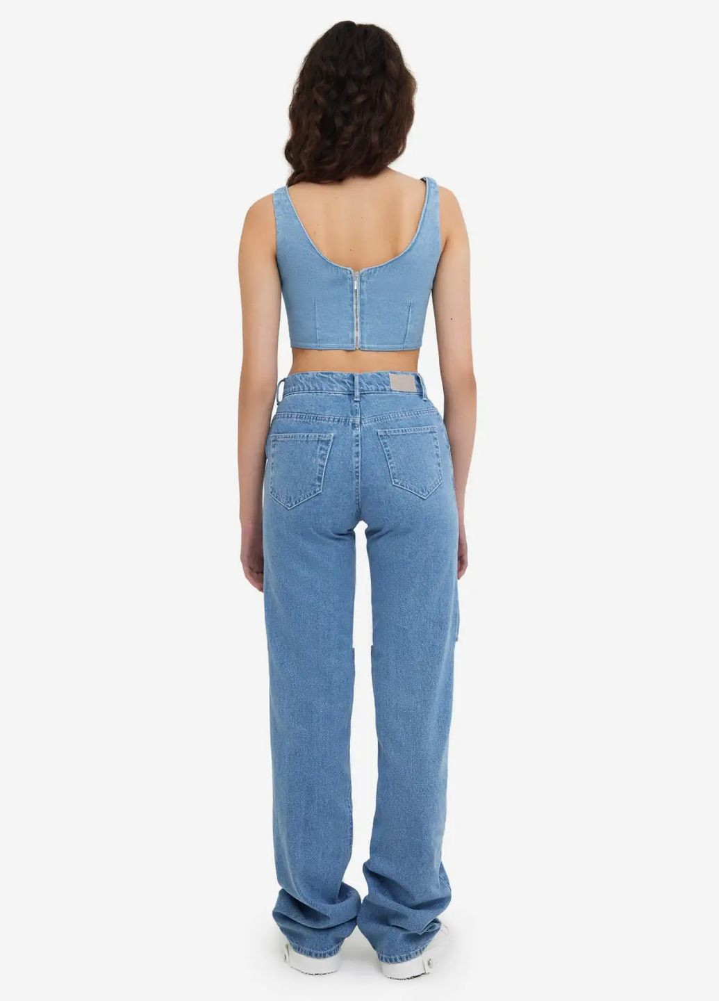 Джинси із розрізами на колінах Ripped Jeans Match Denim - (347234668)