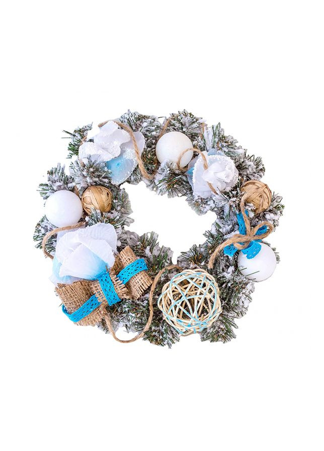 Вінок з декором колір різнокольоровий CB-00235692 Novogod'ko (319322403)