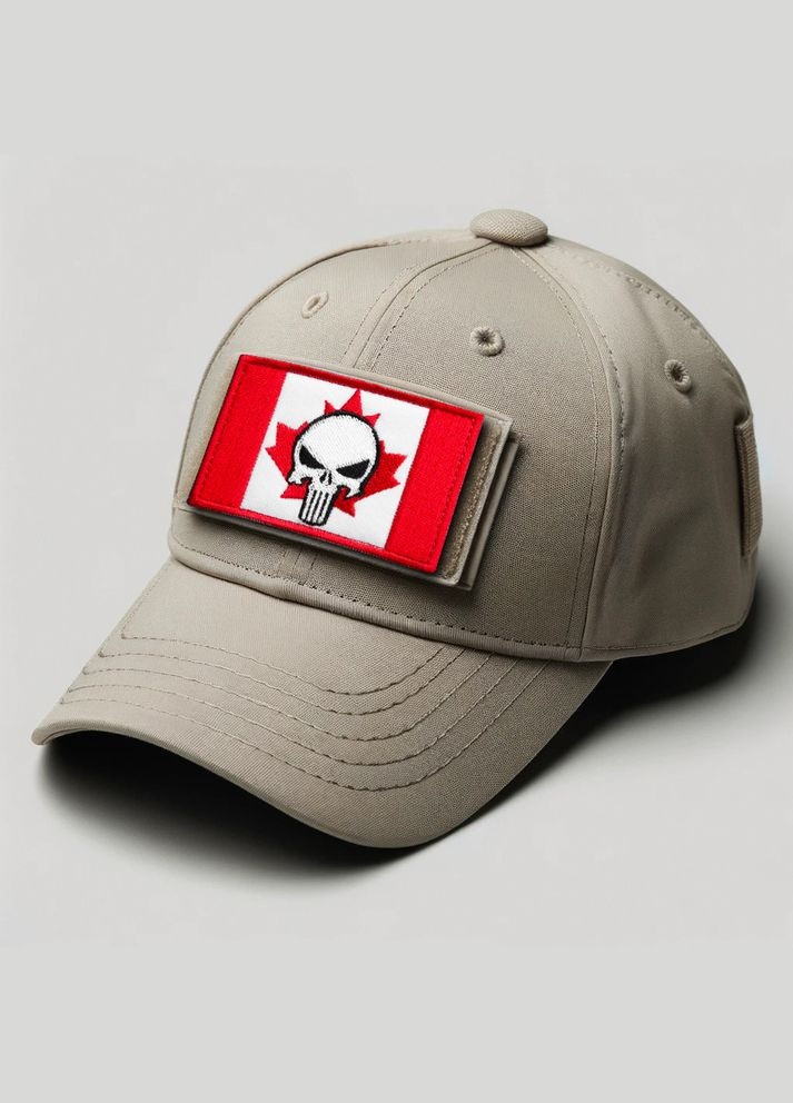 Набір шевронів 2 шт з липучкою Череп Карателя на Прапорі Канади 5х8 см вишитий патч нашивка Канада Каратель Punisher IDEIA (291451419)