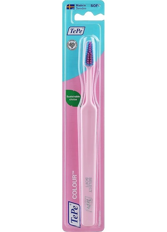 Зубна щітка, м'яка, рожева Colour Select Soft Tothbrush Зубная щетка, мягкая, розовая (2-1161229) TePe (380150260)