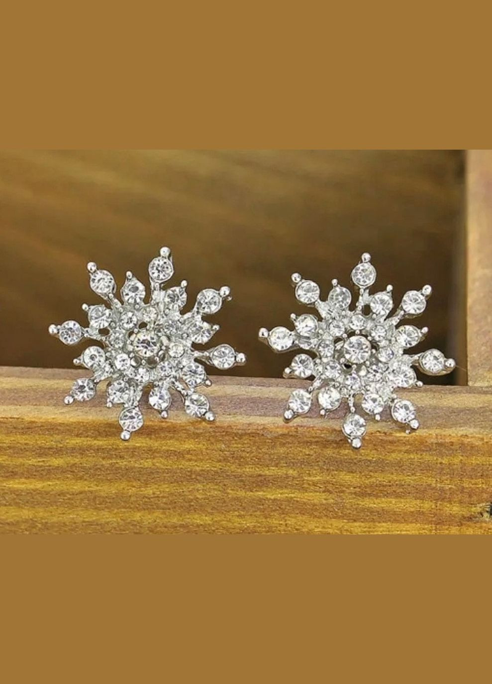 Жіночі сережки, святкові з камінням No Brand (314806757)