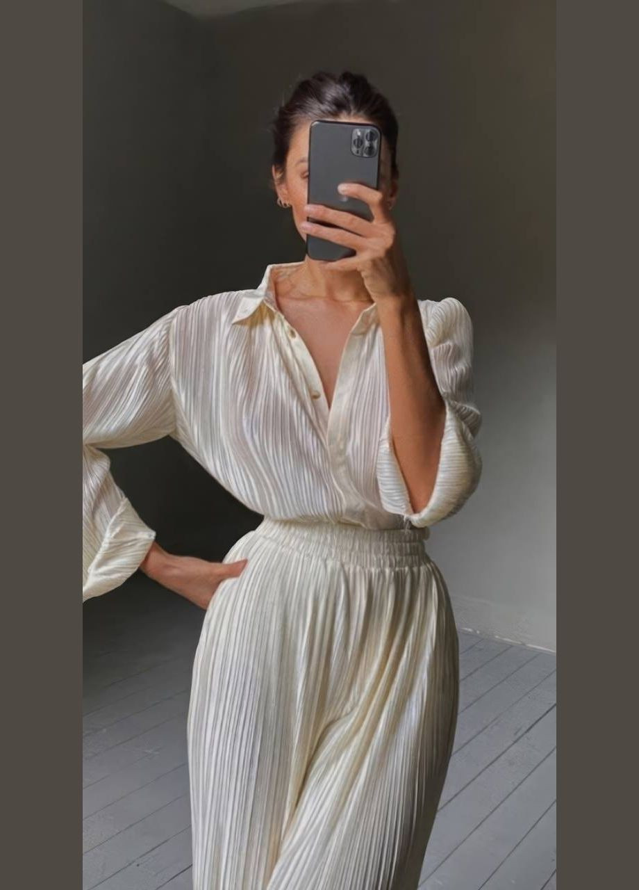 Костюм жіночий з сорочкою та прямими штанами Adelante (326501462)