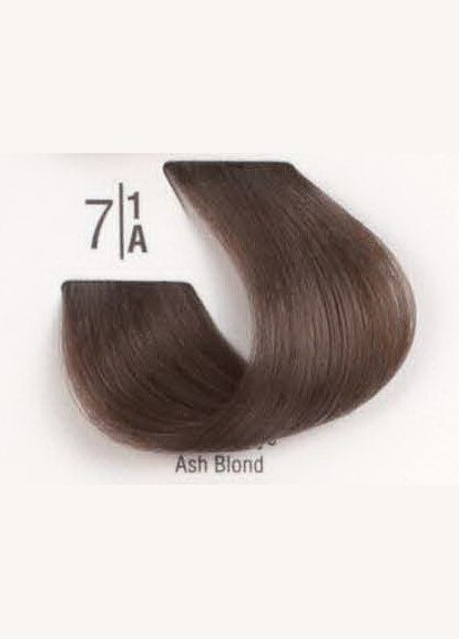 Профессиональная краска для волос 7/1A Пепельный блонд Professional Cream Color 100 мл Spa Master (324624861)