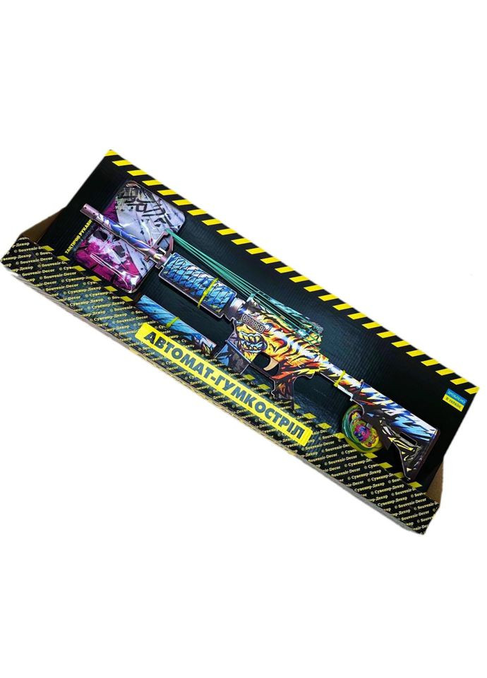 Собранная модель резинкострел АВТОМАТ "M4A1 TIGER" Сувенир-Декор M4-Ti No Brand (316528412)