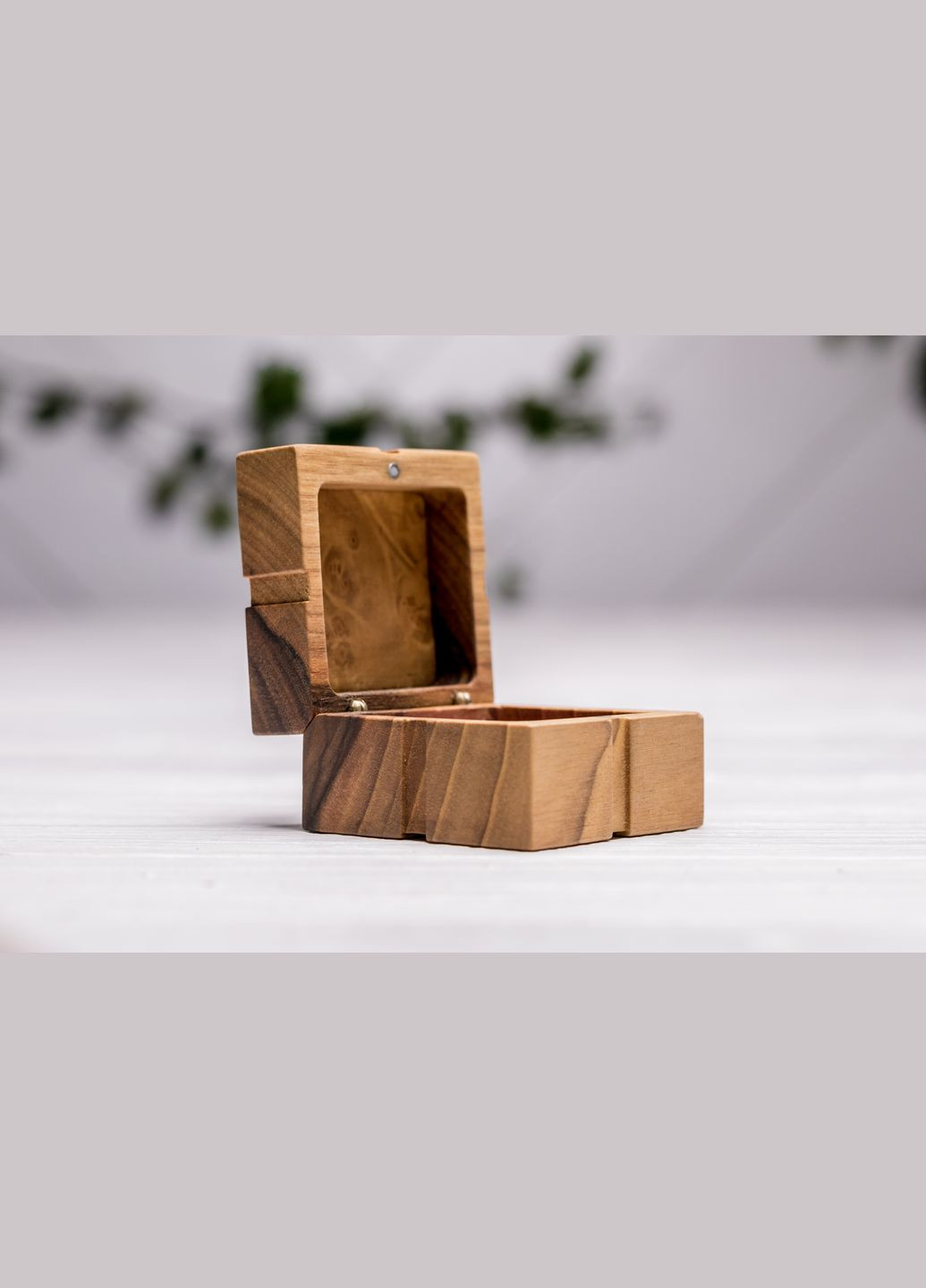 Коробочка для каблучок «Відданість» Шкатулочка для каблучок на весілля EcoWalnut (295673201)