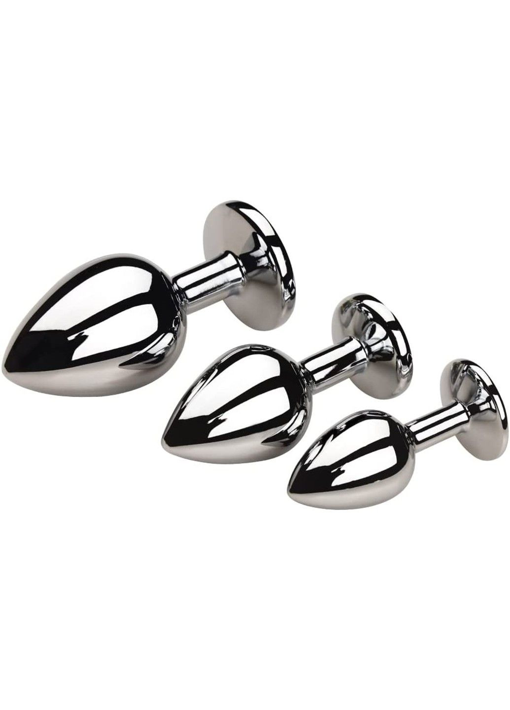 Анальная пробка с голубым кристаллом ( размер S) We Love (284278193)