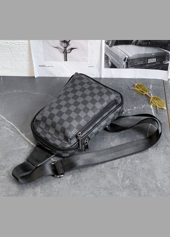 Качественная мужская сумка на грудь экокожа, сумка-слинг для мужчин месенджер кросс-боди Eton (334729473)