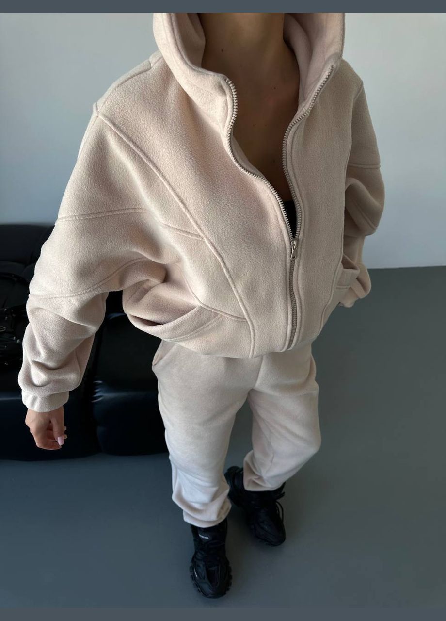 Жіночий костюм спортивний на флісі No Brand (308981703)