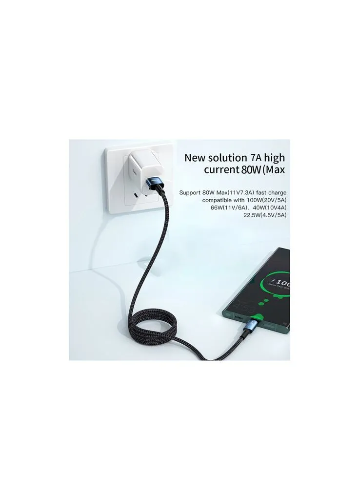 Дата кабель USB 2.0 AM to USB-C 2.0m 100W blue (EXC7A-CGA03-P) Essager (399261392)