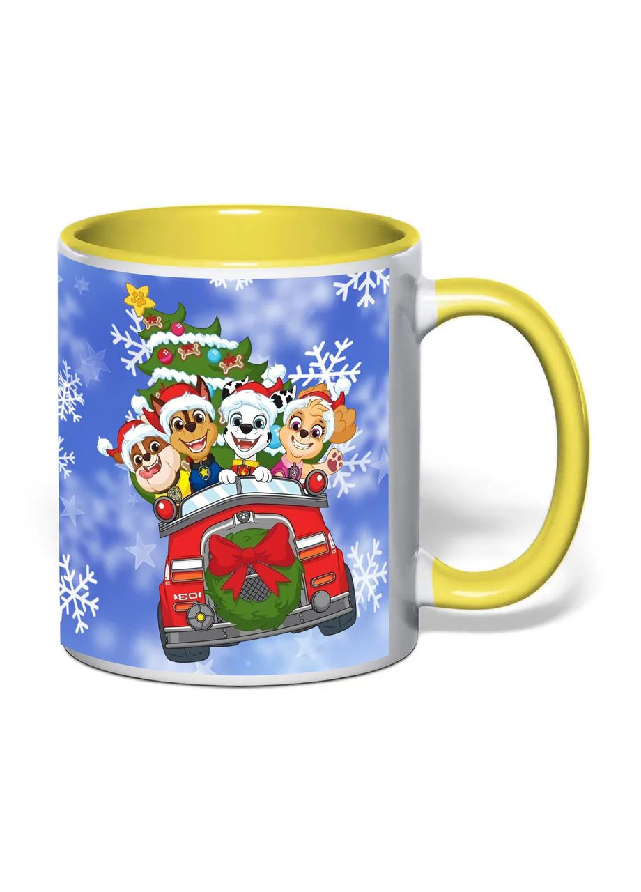 Чашка з печаткою "Щенячий патруль" №3 330 мл (колір жовтий) (35347) No Brand (372477342)