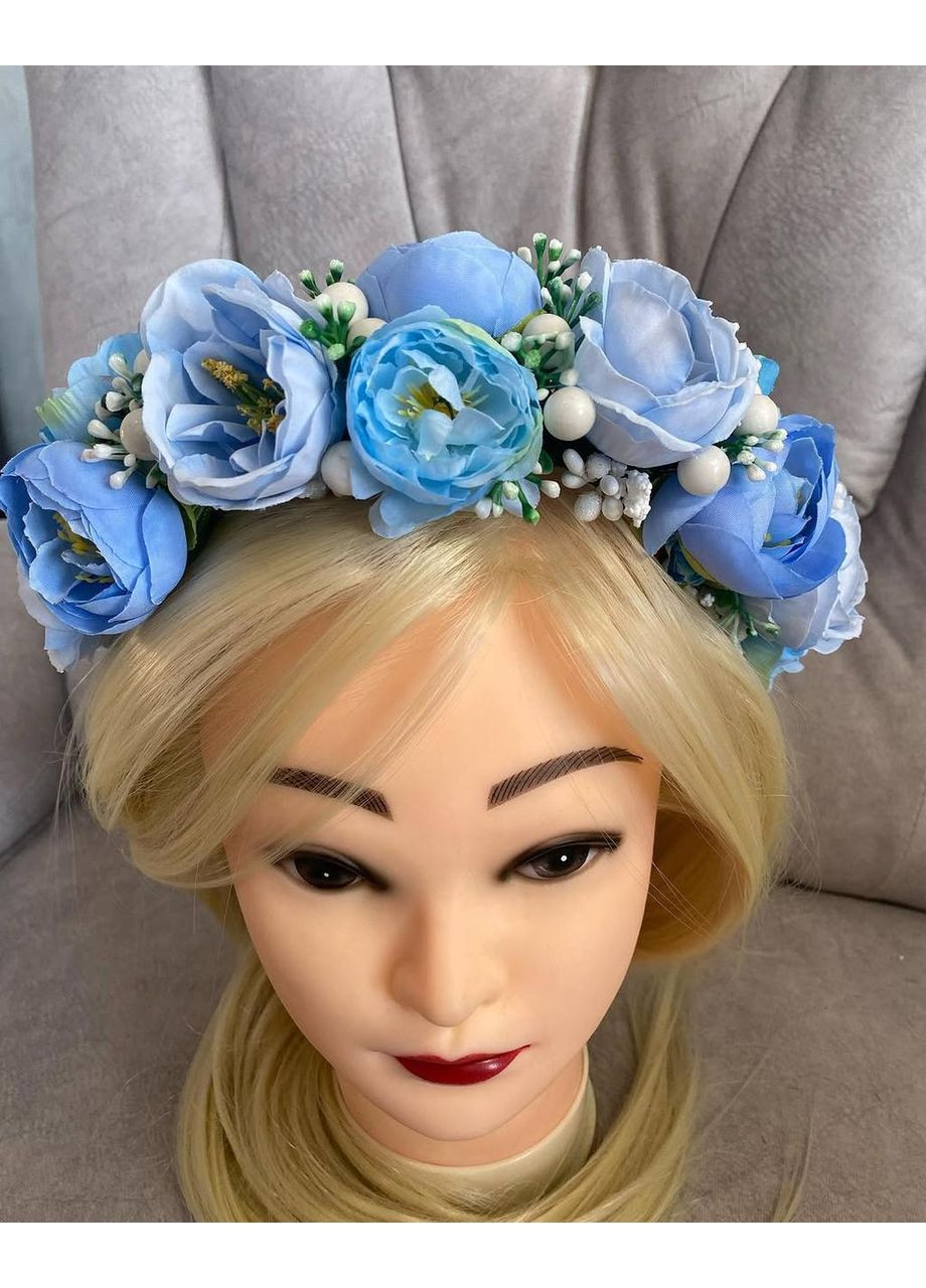 Обруч віночок Середній квітковий No Brand (362452638)