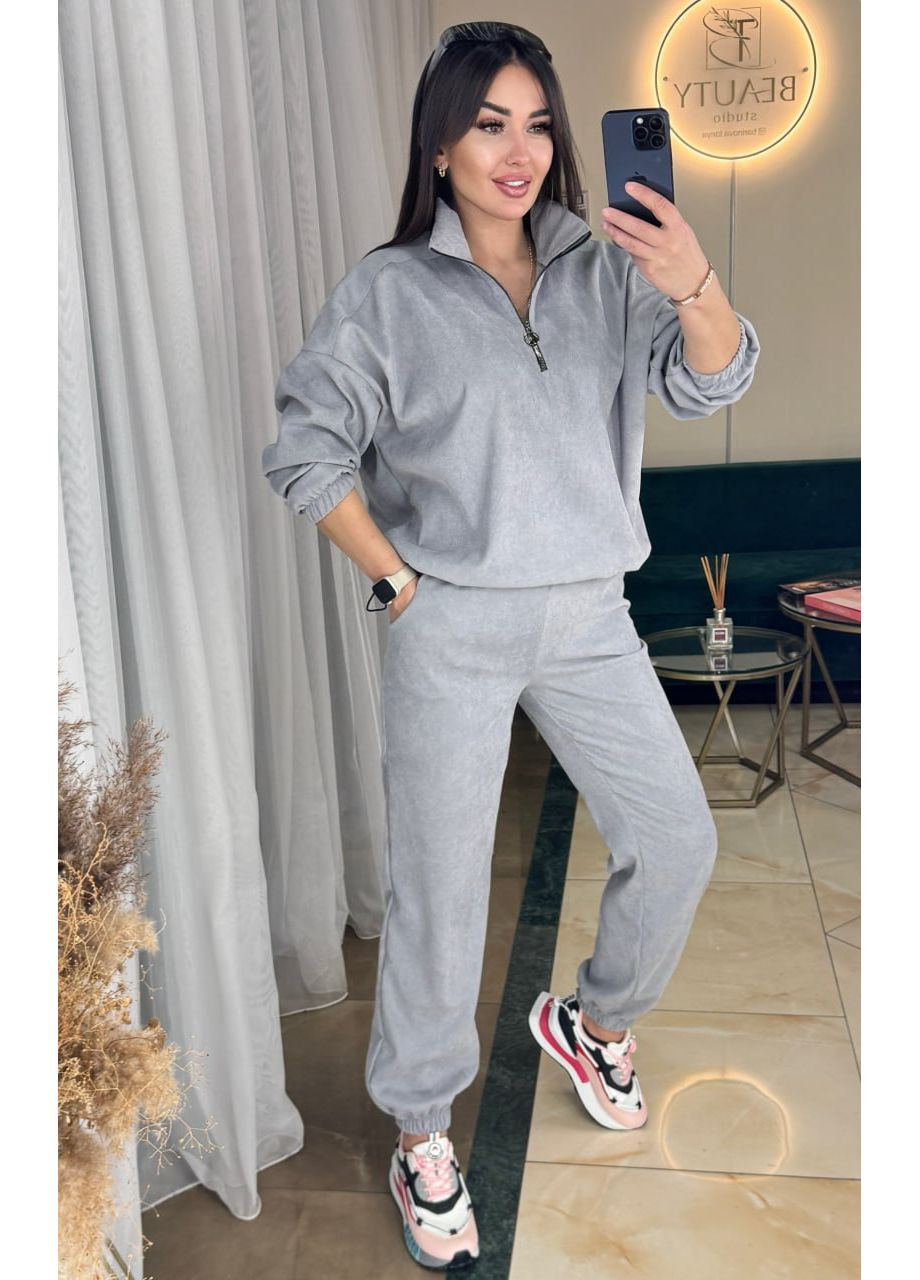 Костюм микровельвет брюки и кофта Україна (357099330)