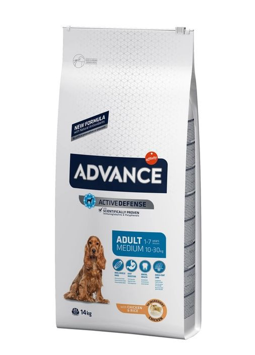 Сухий корм для собак середніх порід Medium Adult 14 кг 8410650172682 Advance (266274165)