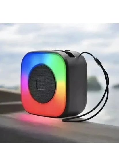 Бездротова Bluetooth міні колонка 5W з LED RGB підсвіткою SPS LX-01 9524 UKC (383043081)