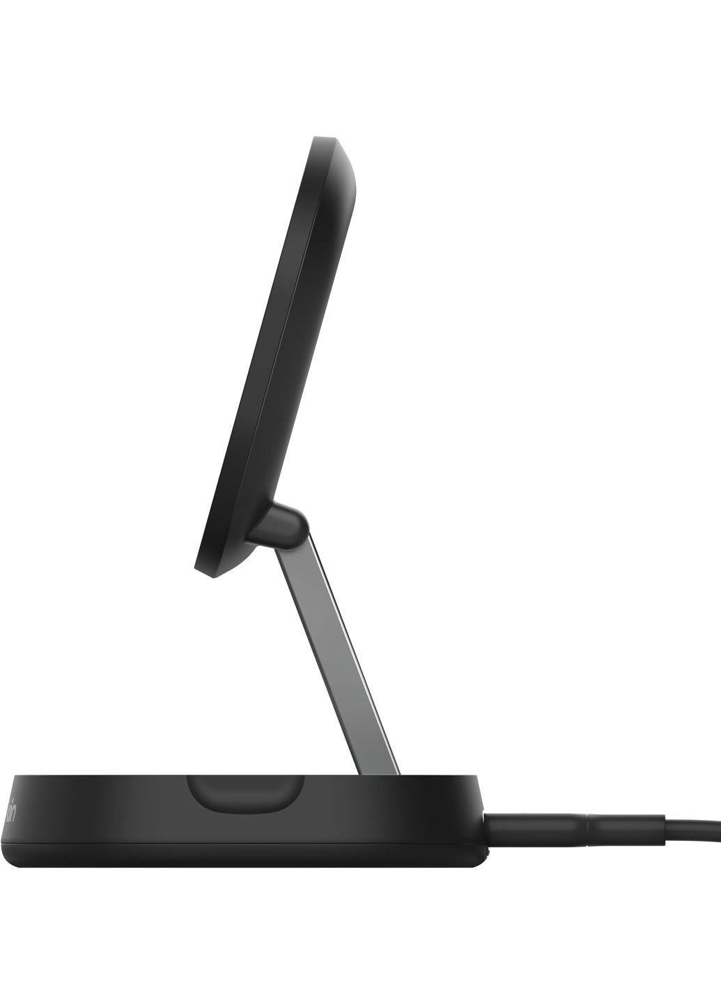 Зарядний пристрій бездротовий 15Вт Magnetic Stand Qi2, адаптер 20Вт USB-C, чорний Belkin (315434673)