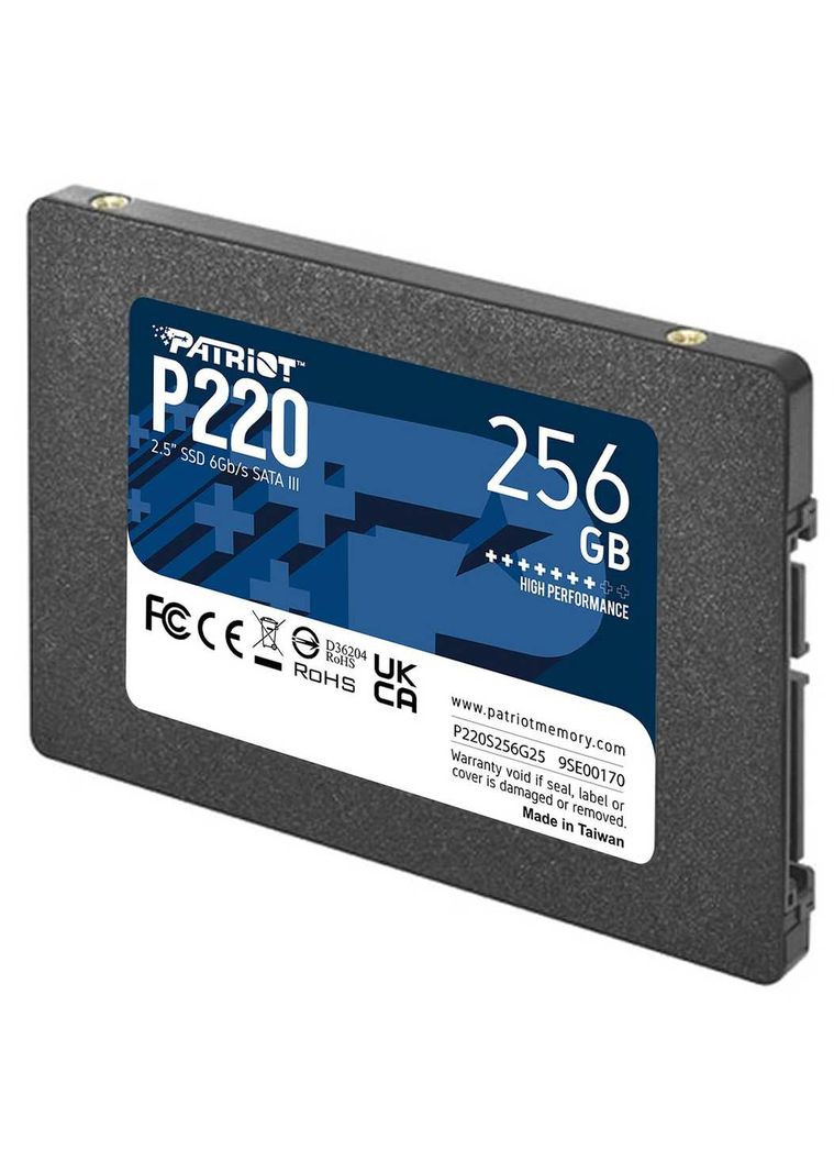 Накопичувач SSD 256GB P220 2.5" SATAIII TLC (P220S256G25) Patriot (336953767)