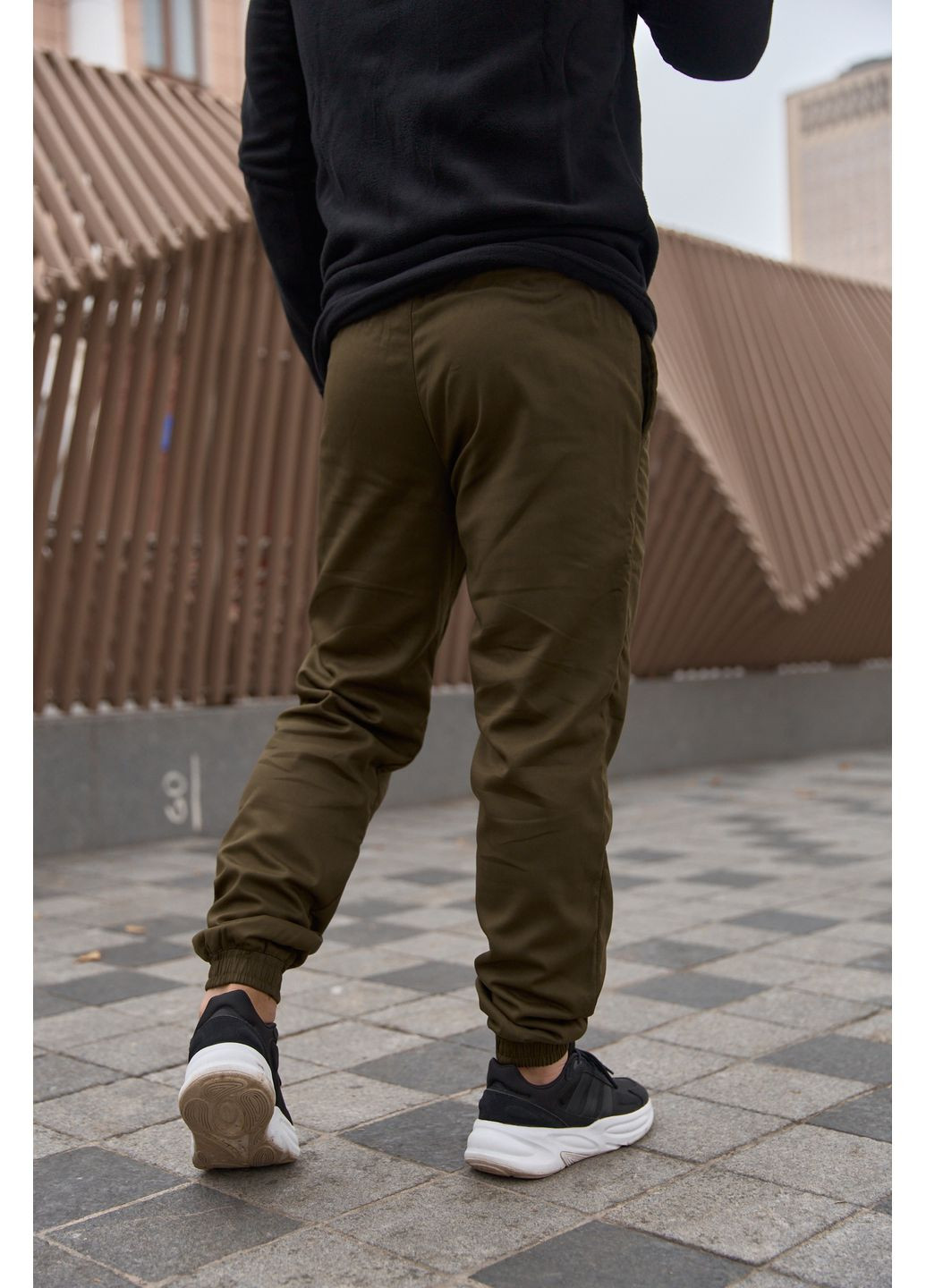 Хаки повседневный, кэжуал демисезонные карго брюки Intruder