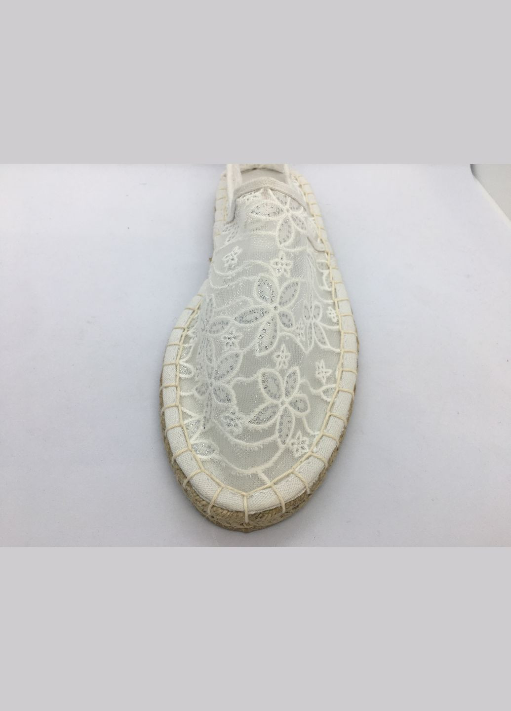Білі еспадрильї Casa di Stella квітковий джут (258814048)