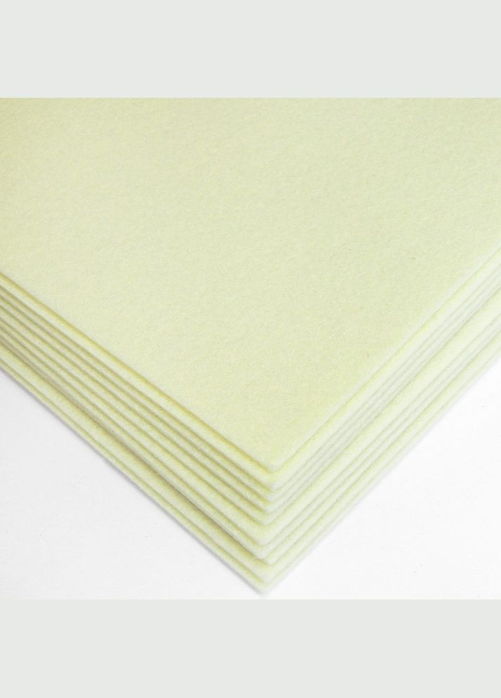 Фетр жорсткий китайський, 2 мм, 20х30 см, кремовий No Brand (340485116)