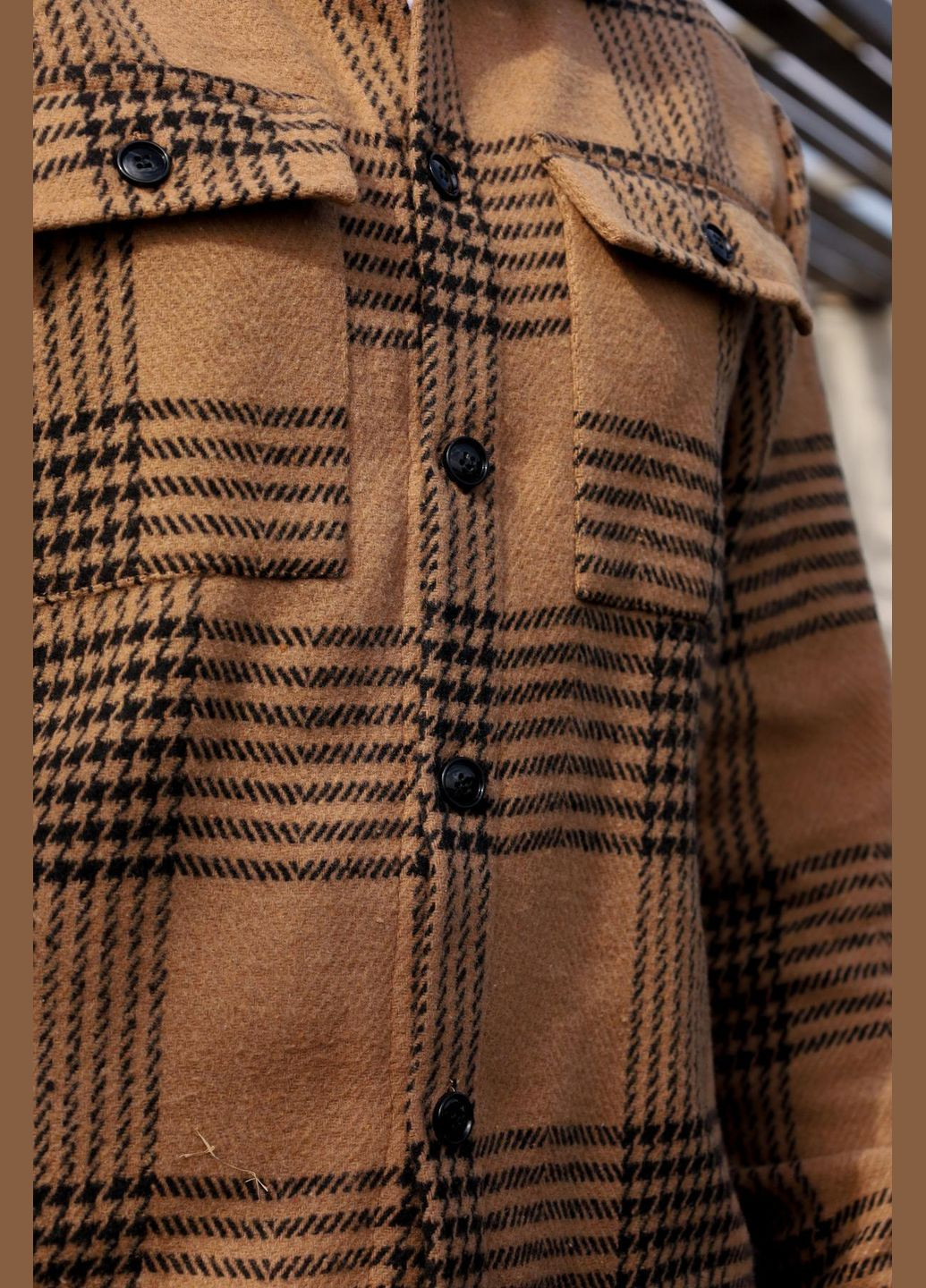 Бежевая повседневный, кэжуал рубашка в клетку Vakko