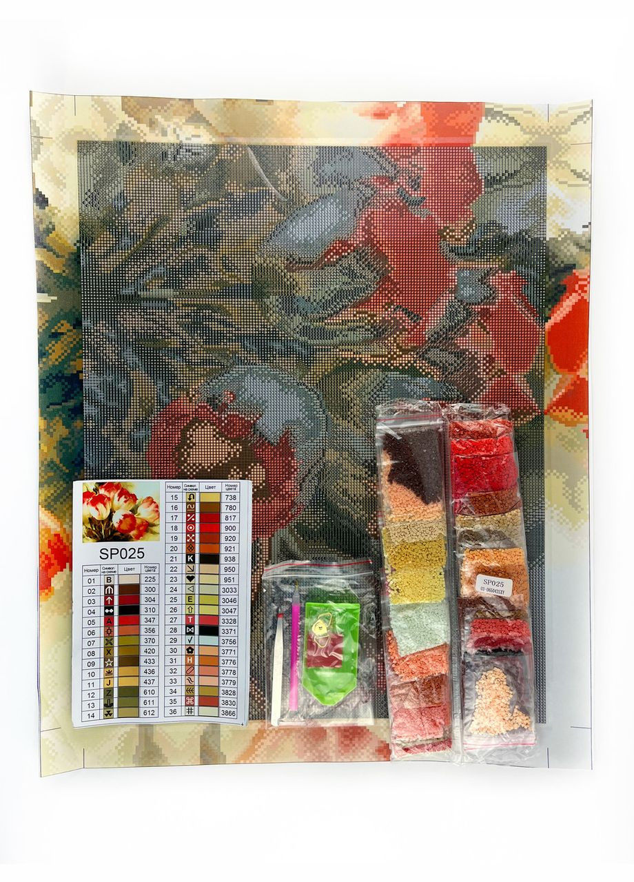 Набор алмазной мозаики 40х50 Тюльпаны SP025 ColorArt (299772367)