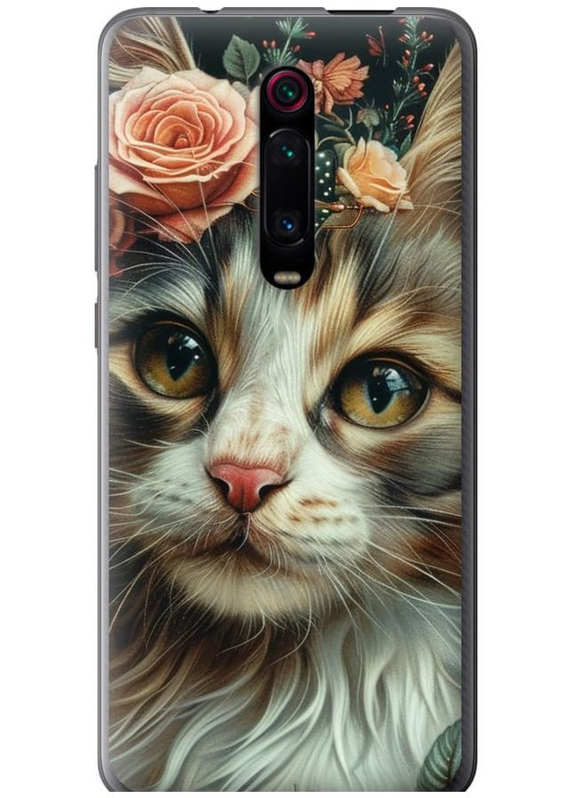 2D пластиковий чохол 'Cats and flowers' для Endorphone Xiaomi Mi 9T Pro (287270884)