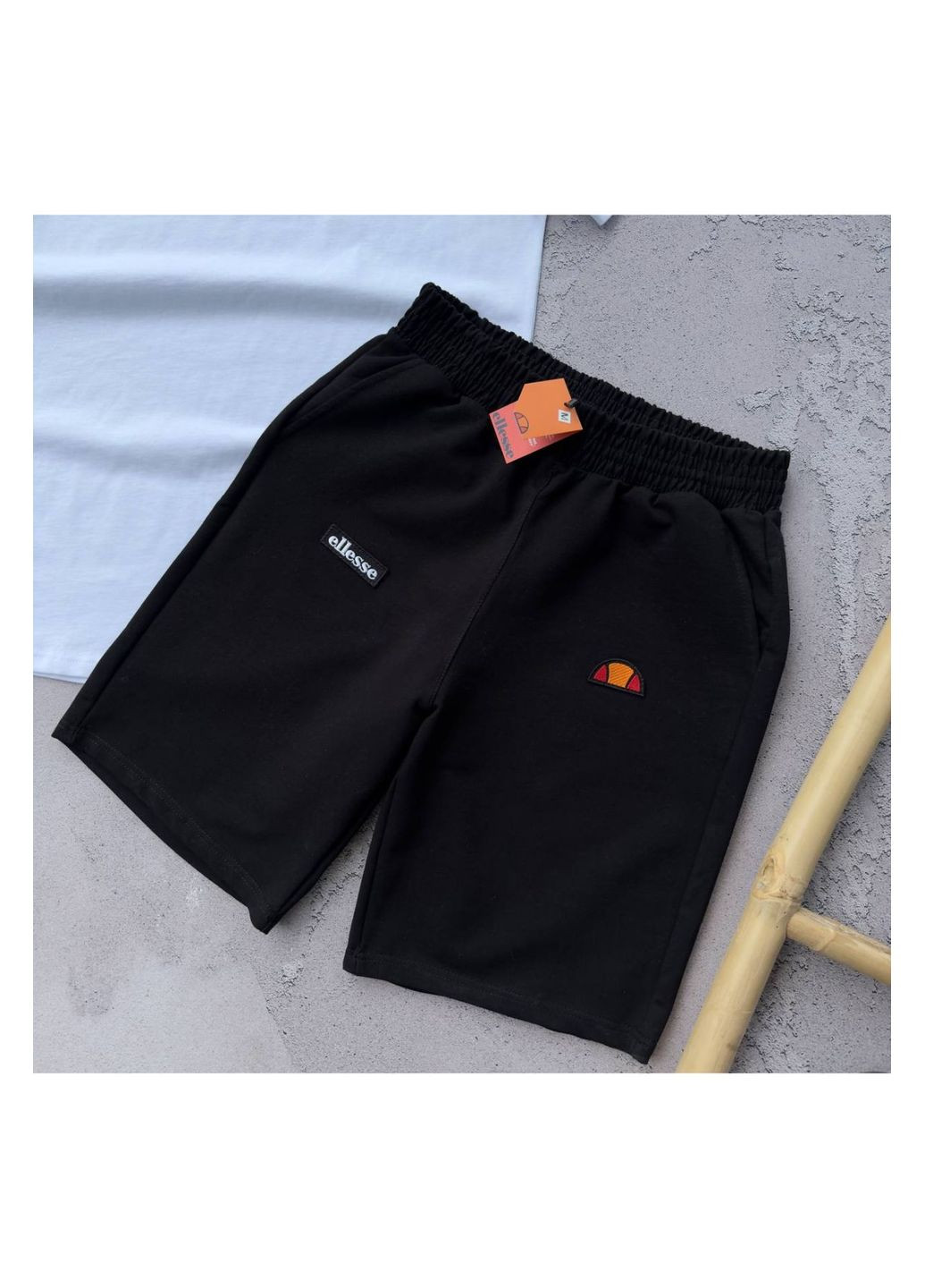 Черно-белый летний мужской комплект No Brand