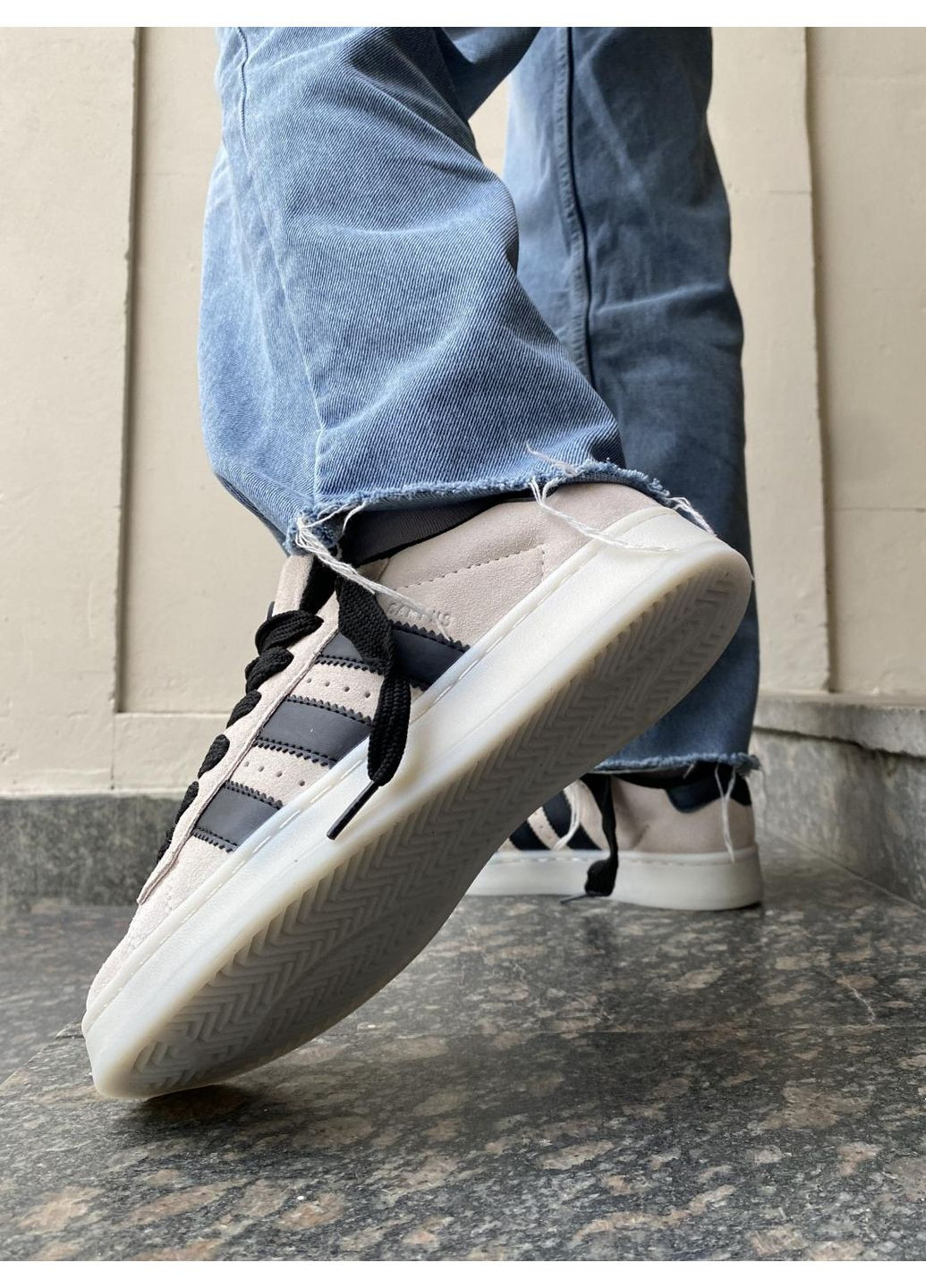 КРОСІВКИ ЖІНОЧІ ADIDAS CAMPUS 00S ALUMINIUM / CORE BLACK АДІДАС КАМПУС No Brand чорні демісезони (368869867)