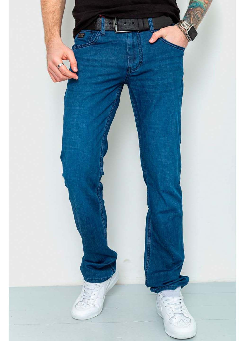 Синие демисезонные прямые джинсы RELUCKY