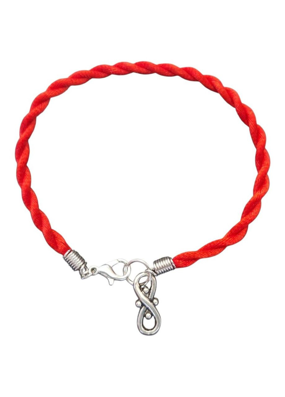 Браслет-оберіг Червона нитка зі значком Нескінченність No Brand (338255213)