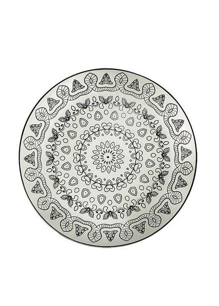 Тарелка обеденная круглая Butterfly Forest Cream L0480-43B-003-D4 Losk (335078779)