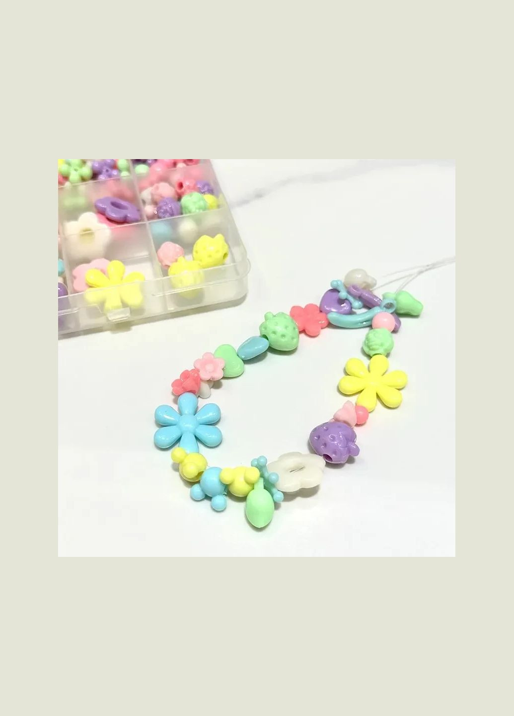 Набор для творчества Бусины резинка фурнитура инструменты 19 см х 13 см х 2 см Finding (316248644)