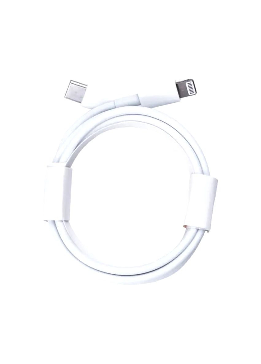 Кабель для заряджання USB-C Lightning 2 м білий нейлоновий шнур для iPhone та iPad швидка зарядка ProDobro (364191084)