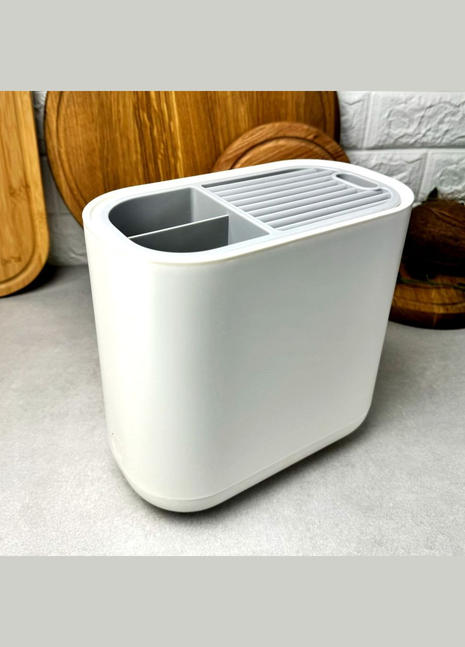 Біла браш-підставка для ножів і кухонного приладдя No Brand (311601839)