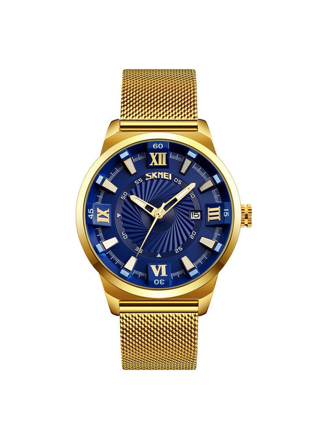 Часы мужские наручные 9166 Gold white оригинал Skmei (313653768)